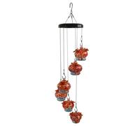 Giwnhvx Charmants Carillons Éoliens en Verre Soufflés à la Main, Mangeoires en Verre pour L'Extérieur, Suspendues pour Attirer Les Oiseaux