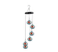 Giwnhvx Charmants Carillons Éoliens, Mangeoires à Oiseaux pour L'Extérieur, à Suspendre, Anti-Fourmis et Abeilles, Jamais de Fuite, Jardin Parfait, Installation Facile, Modèle 1