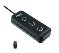 Giwnhvx Clavier de programmation macro USB à 3 boutons, clavier USB, prend en charge plusieurs plates-formes, portable, mini clavier personnalisé, noir