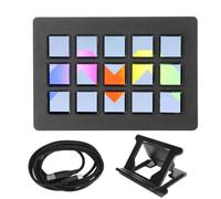 Giwnhvx Clavier LCD personnalisé 15 touches Action de déclenchement dans l'application Logiciel Studio Controller Macro Game Raccourci Live Streaming Console Facile à installer