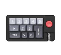 Giwnhvx Clavier Mécanique Numérique Clavier RGB Hot-Swap Macro Clavier de Jeu Mécanique Filaire Joystick Noir Personnalisé