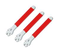 Giwnhvx Clé à rayons rouge en 3 parties pour VTT, outil de correction pour le réglage et l'installation de capuchons de rayons en acier