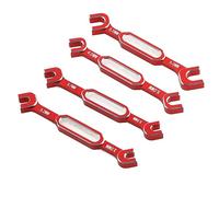 Giwnhvx Clé de réglage pour tige de poussée - Tendeur d'écrou - Outil de retrait de joint à rotule pour voiture télécommandée - Accessoires de rechange 3/3,2/3,5/3,7/4/5/5,5/6 mm - Rouge