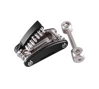 Giwnhvx Clé de réparation de pneu de vélo pliable multifonction 20 en 1 + combinaison de clé à os