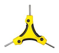 Giwnhvx Clé hexagonale pliable en forme d'étoile - V en acier portable, outil de tournevis métrique, kit de clé hexagonale pliable jaune