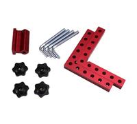 Giwnhvx Clip de fixation à angle droit de 120 mm - 90 degrés - En forme de L - Pour panneau de positionnement - Outil de serrage pour le travail du bois