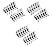 Giwnhvx Clips de nappe en acier inoxydable de 36 pièces, pinces de table réglables antidérapantes pour nappe de pique-nique
