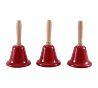 Giwnhvx Cloches de Noël, Cloches à Main, Service D'Appel de Restaurant, Cloches de Mariage de Mariée, Service D'Hôtel de Vacances pour Enfants, Rouge Facile à Utiliser