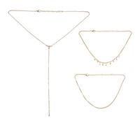 Giwnhvx Colliers et pendentifs pour Femmes 3 Collier Multicouche Gland Charme Bar Declaration Collier pour Femme Cadeau