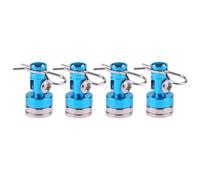 Giwnhvx Colonne magnétique invisible bleue en métal pour coque de voiture RC pour 1/10 Axial SCX10 TRX4 D90 Redcat