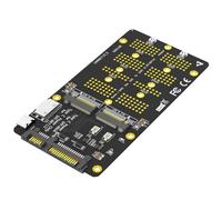 Giwnhvx Combo 2 en 1 M.2 (NGFF) NVMe SSD/-Bus SSD vers SFF-8611/8612 et adaptateur