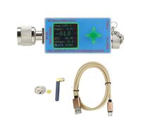 Giwnhvx Compteur de Puissance N-Type 100K-10Ghz V7.0 Logiciel TTL Communication TYPE-C Exportation de Données USB Détecteur de Puissance Atténuateur