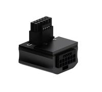 Giwnhvx Connecteur d'alimentation ATX3.0 90 Degrés DIY 12VHRWR 12+4 Broches Adaptateur de Carte Graphique D'Ordinateur GPU STD pour 4090 4080 Noir