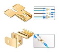 Giwnhvx Connecteurs à fourche Piggyback Adaptateur pour bornes à fourche pour câbles électriques à déconnexion rapide 100 pièces