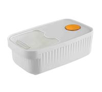 Giwnhvx Conteneur de stockage pour céréales, récipient en plastique de grande capacité hermétique avec couvercle pour farines de céréales