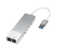 Giwnhvx Convertisseur audio externe USB carte audio externe 5.1 canaux adaptateur casque carte son SPDIF pour PC ordinateur
