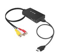 Giwnhvx Convertisseur AV vers convertisseur vidéo compatible 1080p audio vidéo vers adaptateur compatible