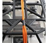Giwnhvx Cordon Élastique Fixe pour Carrosserie de Voiture pour RC Crawler 1/10 TRX4 Trx6 SCX10 Remorque de Sauvetage Crochet de Sangle Pièces de Mise à Niveau Orange