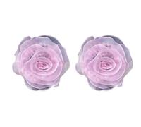 Giwnhvx Corsage de fleurs en gaze tridimensionnelle rose multi-couches pour robe de mariée appliques décoration bricolage fleurs décoratives