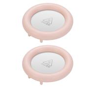 Giwnhvx Coussin chauffant pour le bureau en hiver, coussin chauffant pour thé chaud et lait au bureau, chaleur constante, dessous de verre contre le froid, rose