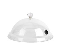 Giwnhvx Couvercle de fumage pour cuisine moléculaire couvercle en dôme pour usage alimentaire pour fumoir accessoire pour perfusion pour fumer couvercle pour steak pour gâteaux D
