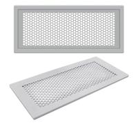 Giwnhvx Couvercles de ventilation pour sol en silicone gris de 2 pièces, adaptés aux enfants, adaptés aux enregistrements de 4 x 10 pouces