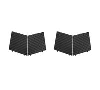 Giwnhvx Couverture de Garniture de Grille Inférieure de Pare-Chocs Noir, 2 Paires Gauche Droite pour E60 E61 M