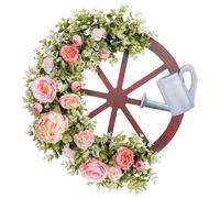Giwnhvx Créatifs Arrosoir Roue Guirlande Simulation Guirlande Décorations Pastorales Extérieures