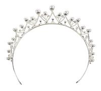 Giwnhvx Cristal éTincelant Perle de DiadèMe MariéE Cheveux Accessoires pour DiadèMes de Mariage