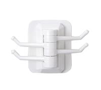 Giwnhvx Crochet résistant à la maison portable sans perforation Crochet multifonction pliable et rotatif Crochet mural Blanc