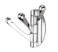 Giwnhvx Crochets pivotants pliables en métal, porte-manteau flexible, porte-serviette de bain, cintre robuste pour peignoir, vêtements pour salle de bain, facile à installer