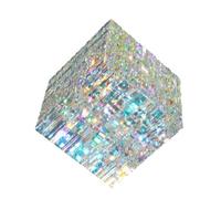 Giwnhvx Cube de Verre Coloré Attrape-rêves En Forme de Prisme, Décoration Magique pour la Table