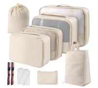 Giwnhvx Cubes d'emballage pour Les Voyages - Organisateurs de Bagages pour la Famille, Cubes d'emballage de Voyage en Respirante pour Valises