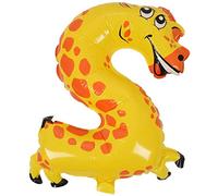 Giwnhvx Cute Kids Pet Chiffres Foil Ballon Animal Air Walker Fun Birthday Parties Decor, Girafes 2
