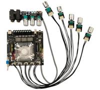 Giwnhvx - DAM L1 Amplificateur de puissance numérique stéréo 2 x 220 W + 350 W caisson de basses Bluetooth Module amplificateur avec fil blindé A