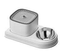Giwnhvx d'eau pour Animaux de Compagnie 2 en 1 Abreuvoir Automatique pour et Bol d'alimentation Alimentation Facile pour Animaux de Compagnie