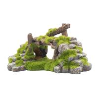 Giwnhvx Décoration d'aquarium en mousse en forme de rocaille, décoration d'aménagement paysager en résine, rocaille, décoration d'intérieur facile à utiliser