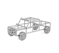 Giwnhvx Décoration de Camion Rétro, Décoration Moderne en Métal de Camion en Acier Inoxydable, Adaptée à L'Intérieur et à L'Extérieur 20,3 X 9,5 X 7 Cm, Facile à Utiliser, Argent