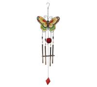 Giwnhvx Décoration de Carillon à Vent en Métal Décor Extérieur de Jardin Pendentif Suspendu Cadeaux Jaune