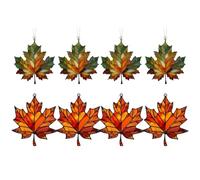 Giwnhvx Décoration de Feuilles d'automne, Tentures de Vitraux, Décorations en Forme de Feuilles d'automne, Décorations de Vacances