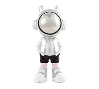 Giwnhvx Décoration de table astronaute argentée - Astronautes cool dans des costumes modernes - Mains dans les poches - Sculptures d'astronaute - Décoration d'intérieur
