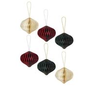 Giwnhvx Décoration Suspendue en Nid d'abeille en Papier de Noël, Ornement Suspendu pour Arbre de Noël du an, Décoration de Mariage, Fête Prénatale, Décoration D'Intérieur B