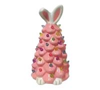 Giwnhvx Décorations d'arbre de Lapin de Pâques, Arbre de Lapin de Pâques avec des Perles de Lampe Colorées, Artificiel, Facile à Utiliser A