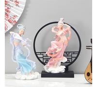 Giwnhvx Décorations de Statue Salon Décoration de Bureau Décoration de Cadeau de Mariage C 14 X 10 X 25,5 cm