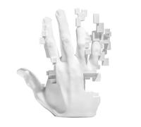 Giwnhvx Décorations D'Ornement de Palmier Sculptures en Mosaïque Modèle de Main Résine Figurine Abstraite Maison Bureau Étude de Mode BureauStatue B Facile à Utiliser