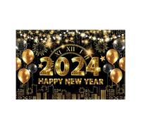 Giwnhvx Décorations du Nouvel An Fournitures de fête Fournitures de fête 2024 Happy New Year Décoration de fête