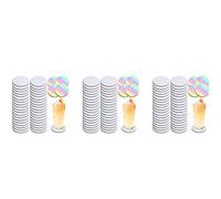 Giwnhvx Dessous de verre rond vierge par sublimation - 126 pièces
