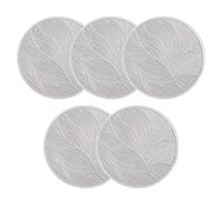 Giwnhvx Dessous de verre ronds chauffants antidérapants pour table de salle à manger, cuisine, café, thé, boissons chaudes, dessous de verre A