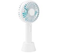 Giwnhvx Diffuseur d'arômes portable avec base USB personnel - Ventilateur de refroidissement électrique alimenté par batterie rechargeable (blanc)