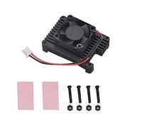 Giwnhvx Dissipateur en Alliage D'aluminium avec Ventilateur PWM pour Compute Module 4, Radiateur de Refroidissement Passif avec Ventilateur de Contrôle De Vitesse